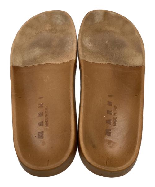 MARNI（マルニ）MARNI (マルニ) FUSSBETT SABOT フスベットサボ ハラコサンダル ネイビー サイズ:42の古着・服飾アイテム