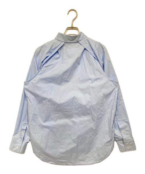 MM6 Maison Margiela（エムエムシックスメゾンマルジェラ）MM6 Maison Margiela (エムエムシックスメゾンマルジェラ) カットスリーブシャツ ブルー サイズ:38の古着・服飾アイテム