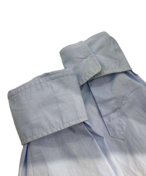 MM6 Maison Margiela（エムエムシックスメゾンマルジェラ）MM6 Maison Margiela (エムエムシックスメゾンマルジェラ) カットスリーブシャツ ブルー サイズ:38の古着・服飾アイテム