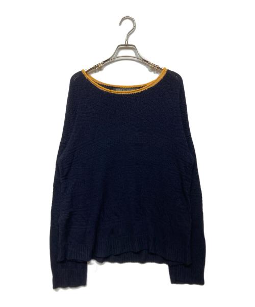 COMME des GARCONS HOMME PLUS（コムデギャルソンオムプリュス）COMME des GARCONS HOMME PLUS (コムデギャルソンオムプリュス) 90ｓ　ラインカラーニット ネイビー×イエロー サイズ:記載なしの古着・服飾アイテム