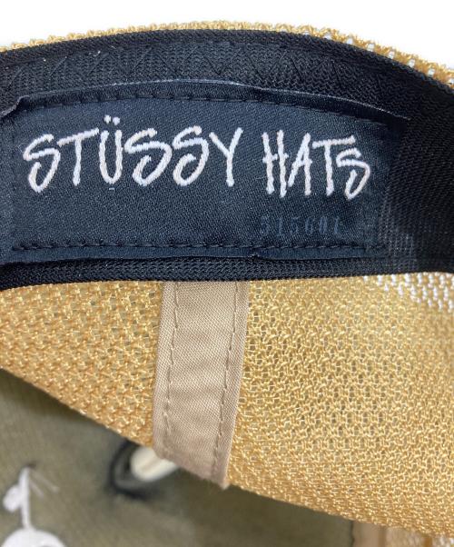 stussy（ステューシー）stussy (ステューシー) A BATHING APE (ア ベイシング エイプ) 30周年記念 メッシュキャップ ベージュ×オリーブの古着・服飾アイテム