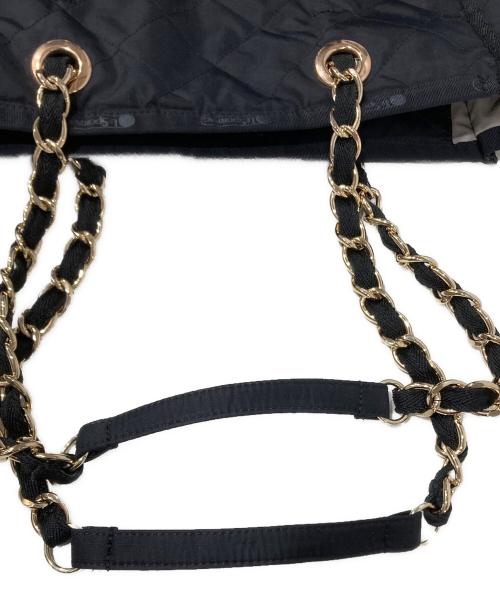 LeSportsac（レスポートサック）LeSportsac (レスポートサック) チェーンキルティングトートバッグ ブラックの古着・服飾アイテム