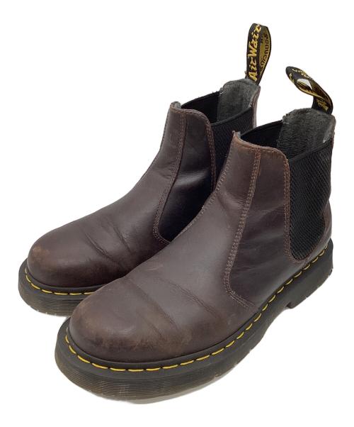 Dr.Martens（ドクターマーチン）Dr.Martens (ドクターマーチン) 24042 サイドゴアブーツ ダークブラウン サイズ:UK7の古着・服飾アイテム