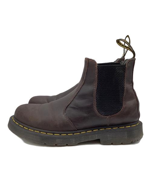 Dr.Martens（ドクターマーチン）Dr.Martens (ドクターマーチン) 24042 サイドゴアブーツ ダークブラウン サイズ:UK7の古着・服飾アイテム