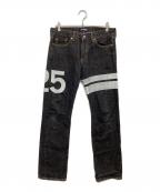 JUNYA WATANABE MANジュンヤワタナベマン）の古着「プリントデニムパンツ」｜ブラック