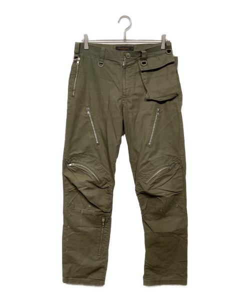 UNDERCOVERISM（アンダーカバーイズム）UNDERCOVERISM (アンダーカバーイズム) ミリタリージップカーゴパンツ オリーブ サイズ:Mの古着・服飾アイテム