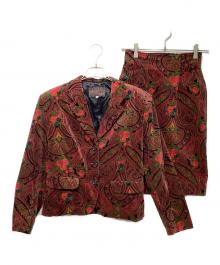 KENZO（ケンゾー）の古着「ペイズリージャケット+スカートセットアップ」｜レッド