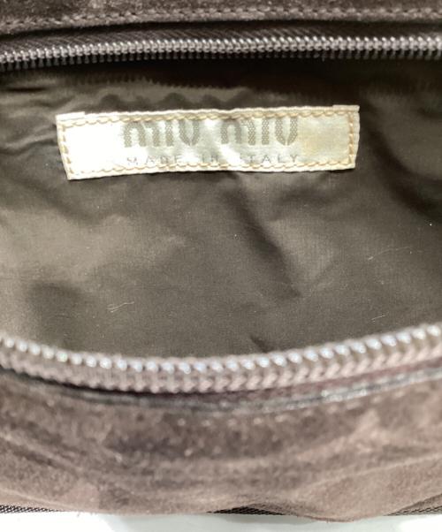 MIU MIU（ミュウミュウ）MIU MIU (ミュウミュウ) 1999SS　アーカイブ ボディーバッグ ブラウン×オレンジの古着・服飾アイテム