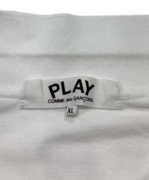 PLAY COMME des GARCONS（プレイコムデギャルソン）PLAY COMME des GARCONS (プレイコムデギャルソン) ポロシャツ　AZ-T290 ホワイト サイズ:XLの古着・服飾アイテム