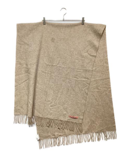 Acne studios（アクネ ストゥディオズ）Acne studios (アクネ ストゥディオズ) 大判ストール ベージュ サイズ:200×70の古着・服飾アイテム