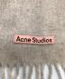 中古・古着 Acne studios (アクネ ストゥディオズ) 大判ストール ベージュ サイズ:200×70：8000円