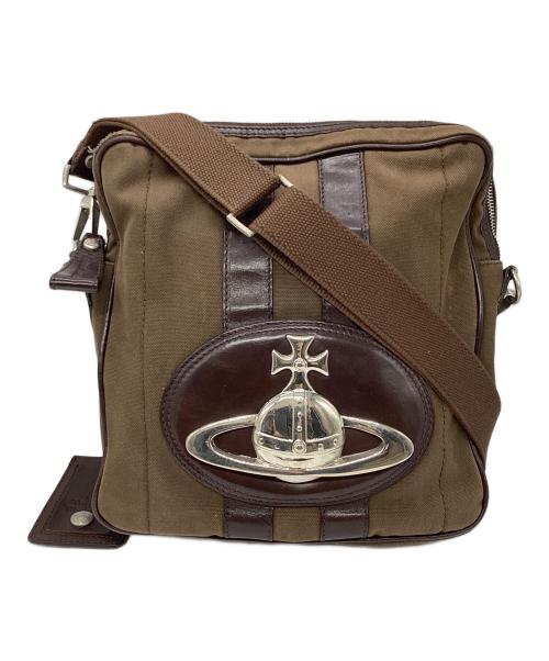 Vivienne Westwood（ヴィヴィアンウエストウッド）Vivienne Westwood (ヴィヴィアンウエストウッド) ベイカーストリート ショルダーバッグ ブラウンの古着・服飾アイテム