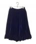 COMME des GARCONS GIRL (コムデギャルソンガール) ベロア 裾フリル ロングイージースカート ネイビー サイズ:XS：25000円