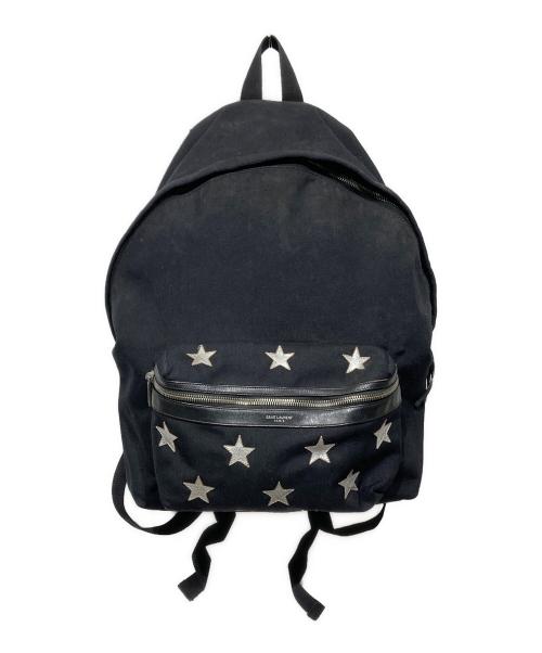 Saint Laurent Paris（サンローランパリ）Saint Laurent Paris (サンローランパリ) CITY スターパッチ キャンバスリュック ブラックの古着・服飾アイテム