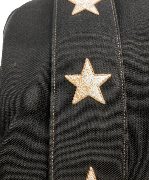 Saint Laurent Paris（サンローランパリ）Saint Laurent Paris (サンローランパリ) CITY スターパッチ キャンバスリュック ブラックの古着・服飾アイテム