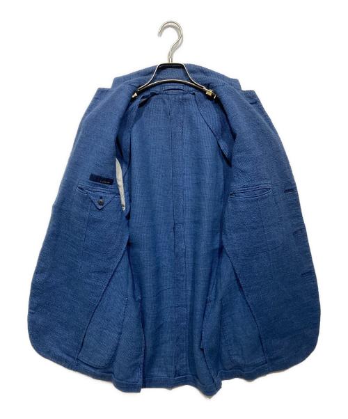 LARDINI（ラルディーニ）LARDINI (ラルディーニ) リネンブレンドテーラードジャケット ブルー サイズ:46の古着・服飾アイテム