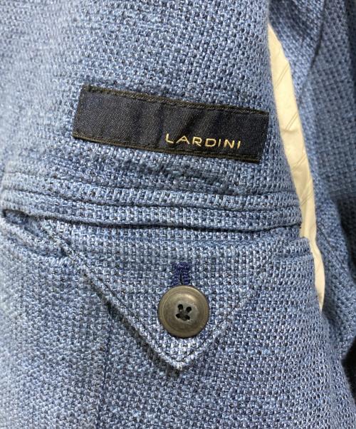 LARDINI（ラルディーニ）LARDINI (ラルディーニ) リネンブレンドテーラードジャケット ブルー サイズ:46の古着・服飾アイテム