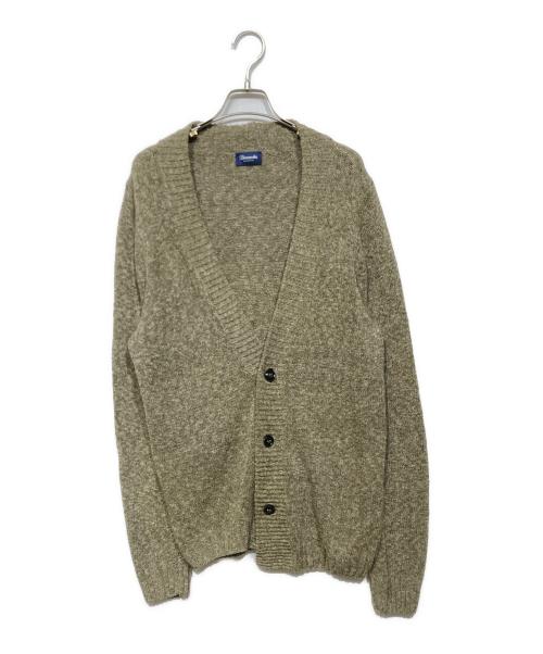 Drumohr（ドルモア）Drumohr (ドルモア) リネン混カーディガン カーキ サイズ:48の古着・服飾アイテム