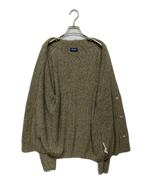 Drumohr（ドルモア）Drumohr (ドルモア) リネン混カーディガン カーキ サイズ:48の古着・服飾アイテム