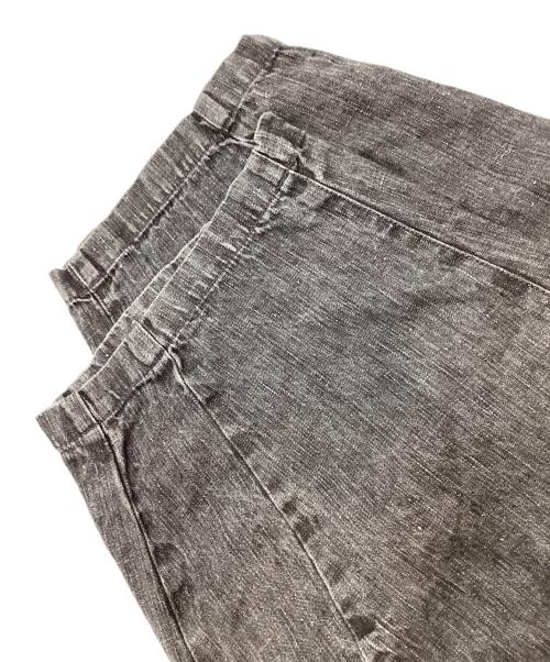 nest Robe（ネストローブ）nest Robe (ネストローブ) リネンブラックデニムカーヴィーパンツ グレー サイズ:Fの古着・服飾アイテム