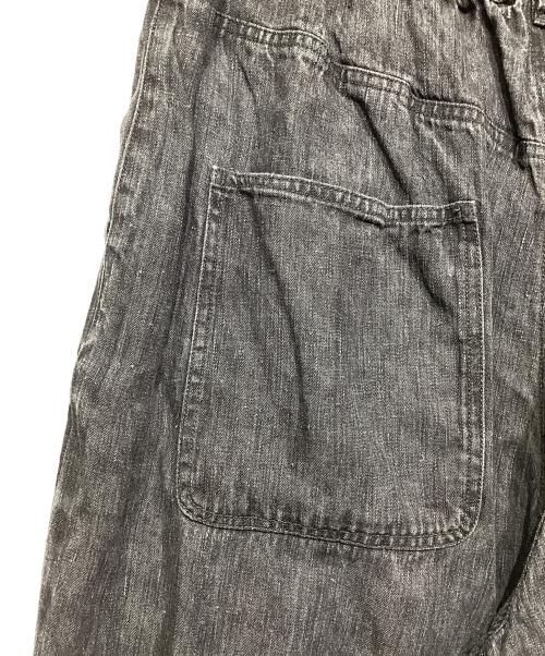 nest Robe（ネストローブ）nest Robe (ネストローブ) リネンブラックデニムカーヴィーパンツ グレー サイズ:Fの古着・服飾アイテム