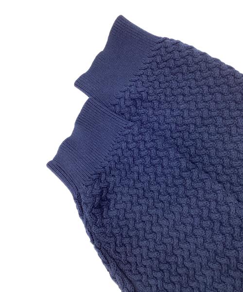 LACOSTE（ラコステ）LACOSTE (ラコステ) バスケットニットジップアップ　AH011J ネイビー サイズ:Lの古着・服飾アイテム