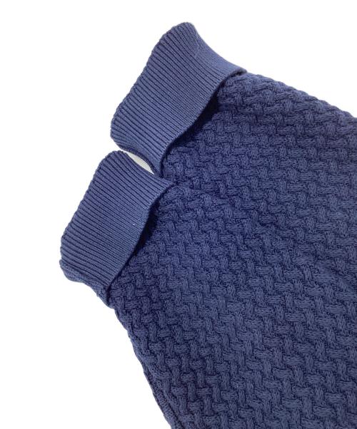 LACOSTE（ラコステ）LACOSTE (ラコステ) バスケットニットジップアップ　AH011J ネイビー サイズ:Lの古着・服飾アイテム