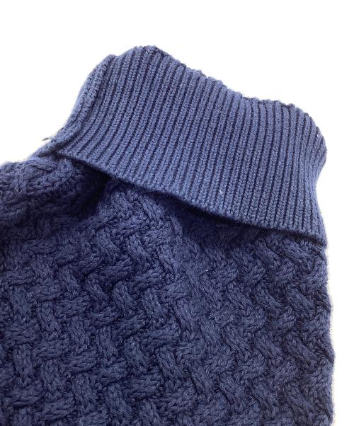 LACOSTE（ラコステ）LACOSTE (ラコステ) バスケットニットジップアップ　AH011J ネイビー サイズ:Lの古着・服飾アイテム