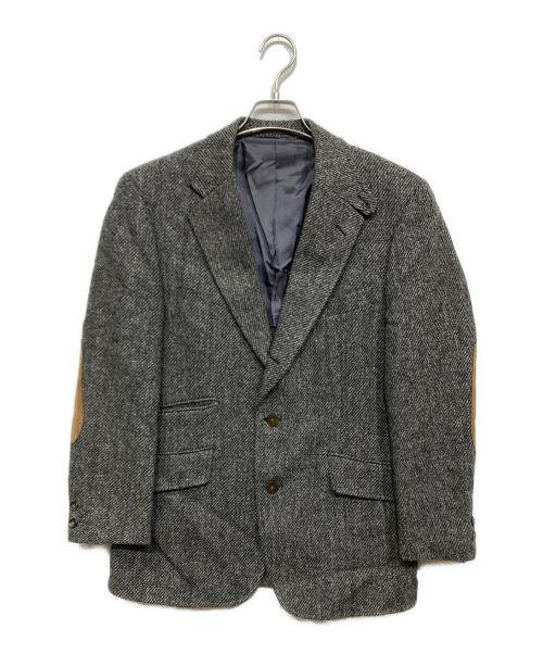 J.PRESS（ジェイプレス）J.PRESS (ジェイプレス) Harris Tweed (ハリスツイード) 段返り3B ツイードジャケット グレー サイズ:不明の古着・服飾アイテム