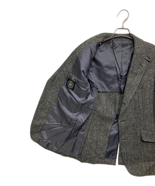 J.PRESS（ジェイプレス）J.PRESS (ジェイプレス) Harris Tweed (ハリスツイード) 段返り3B ツイードジャケット グレー サイズ:不明の古着・服飾アイテム