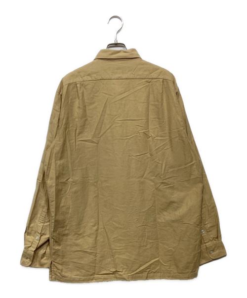 RALPH LAUREN Purple Label（ラルフ ローレン パープル レーベル）RALPH LAUREN Purple Label (ラルフ ローレン パープル レーベル) シャモアクロスシャツ ベージュ サイズ:Lの古着・服飾アイテム