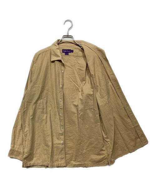 RALPH LAUREN Purple Label（ラルフ ローレン パープル レーベル）RALPH LAUREN Purple Label (ラルフ ローレン パープル レーベル) シャモアクロスシャツ ベージュ サイズ:Lの古着・服飾アイテム