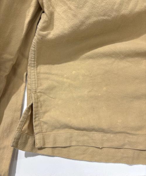 RALPH LAUREN Purple Label（ラルフ ローレン パープル レーベル）RALPH LAUREN Purple Label (ラルフ ローレン パープル レーベル) シャモアクロスシャツ ベージュ サイズ:Lの古着・服飾アイテム