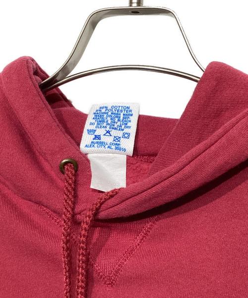 RUSSELL ATHLETIC（ラッセルアスレチック）RUSSELL ATHLETIC (ラッセルアスレチック) 裾ドロスト プルオーバーパーカー レッド サイズ:Sの古着・服飾アイテム