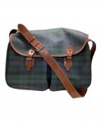 POLO RALPH LAURENポロ・ラルフローレン）の古着「メッセンジャーバッグ」｜グリーン×ブラウン