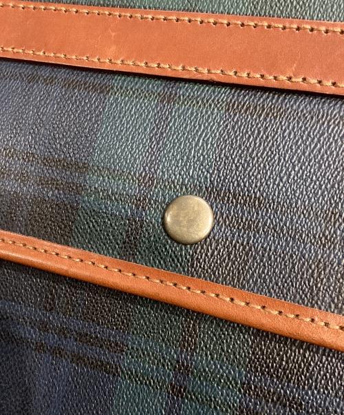 POLO RALPH LAUREN（ポロ・ラルフローレン）POLO RALPH LAUREN (ポロ・ラルフローレン) メッセンジャーバッグ グリーン×ブラウンの古着・服飾アイテム