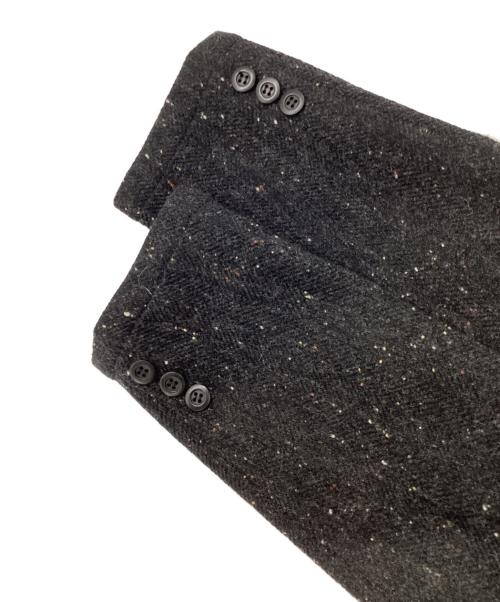 COMME des GARCONS HOMME（コムデギャルソン オム）COMME des GARCONS HOMME (コムデギャルソン オム) ウールツイードシングルブレストジャケットHL-T037 ブラック サイズ:Sの古着・服飾アイテム