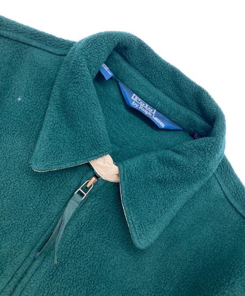 POLO RALPH LAUREN（ポロ・ラルフローレン）POLO RALPH LAUREN (ポロ・ラルフローレン) フリースブルゾン グリーン サイズ:XLの古着・服飾アイテム
