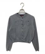 CABANキャバン）の古着「コットンカシミヤ クルーネックカーディガン」｜グレー