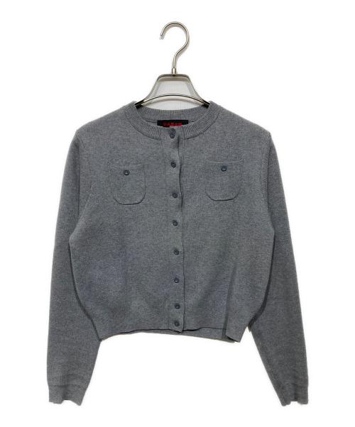 CABAN（キャバン）CABAN (キャバン) コットンカシミヤ クルーネックカーディガン グレー サイズ:XSの古着・服飾アイテム