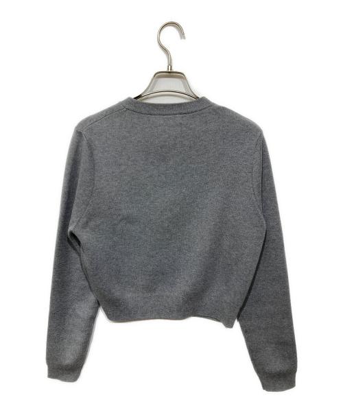 CABAN（キャバン）CABAN (キャバン) コットンカシミヤ クルーネックカーディガン グレー サイズ:XSの古着・服飾アイテム