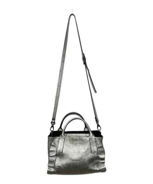 ripani（リパーニ）ripani (リパーニ) メタリックサイドフリルショルダーバッグ シルバーの古着・服飾アイテム
