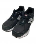 NEW BALANCEニューバランス）の古着「M990BS3　スニーカー」｜ブラック