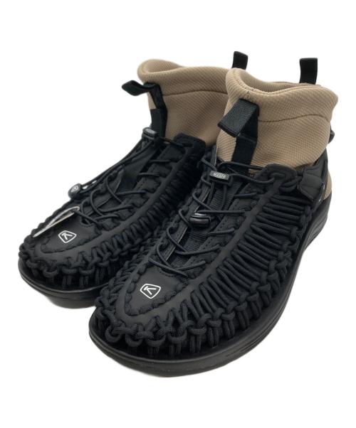 KEEN（キーン）KEEN (キーン) HYKE (ハイク) Uneek HT Mid Boots　1027974 ブラック×ベージュ サイズ:US9.5の古着・服飾アイテム