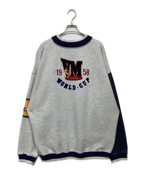 adidas（アディダス）adidas (アディダス) FIFAワールドカップ記念スウェット グレー×ネイビー サイズ:XXLの古着・服飾アイテム