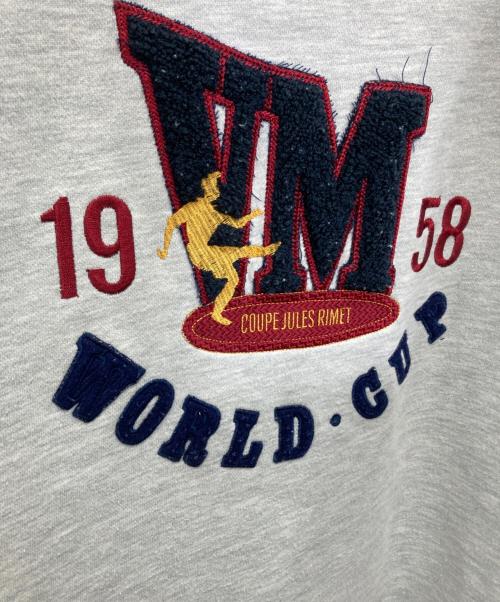 adidas（アディダス）adidas (アディダス) FIFAワールドカップ記念スウェット グレー×ネイビー サイズ:XXLの古着・服飾アイテム