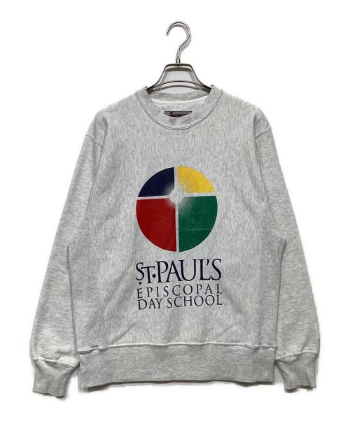 Champion REVERSE WEAVE（チャンピオン リバース ウィーブ）Champion REVERSE WEAVE (チャンピオン リバース ウィーブ) プリントスウェット グレー サイズ:Sの古着・服飾アイテム