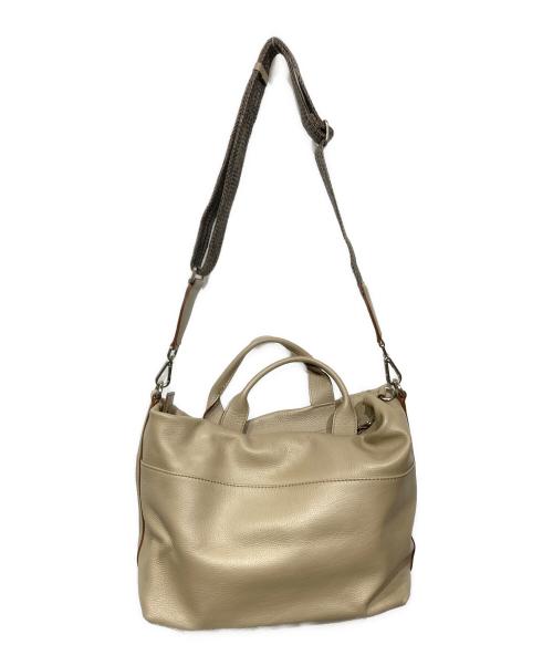 GIANNI CHIARINI（ジャンニ キアリーニ）GIANNI CHIARINI (ジャンニ キアリーニ) DUNA 2WAY レザーバッグ ベージュの古着・服飾アイテム