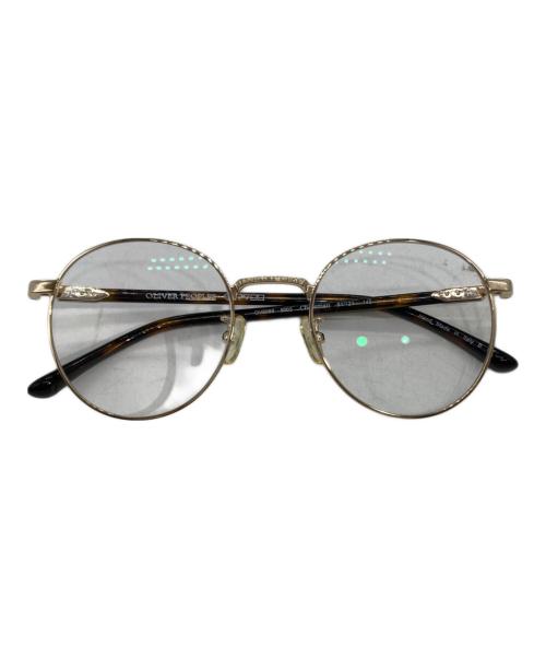 OLIVER PEOPLES（オリバーピープルズ）OLIVER PEOPLES (オリバーピープルズ) OV5988　Chessman　伊達眼鏡　 ブラウン×ゴールド サイズ: 51□21 145の古着・服飾アイテム