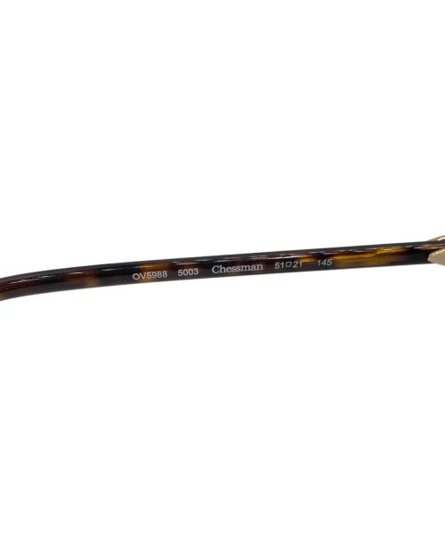 OLIVER PEOPLES（オリバーピープルズ）OLIVER PEOPLES (オリバーピープルズ) OV5988　Chessman　伊達眼鏡　 ブラウン×ゴールド サイズ: 51□21 145の古着・服飾アイテム